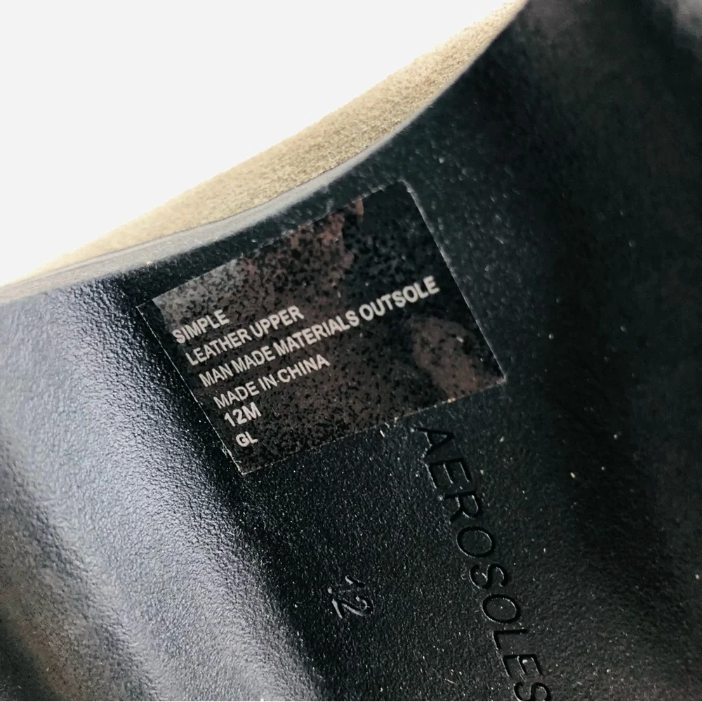 New WO Box, Aerosole Simple Gray Suede Slouch Boot - Picture 9 of 10